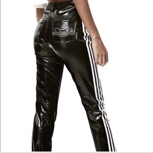 Limited edition Adidas x Fiorucci vinyl track pants